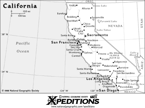 Map of California