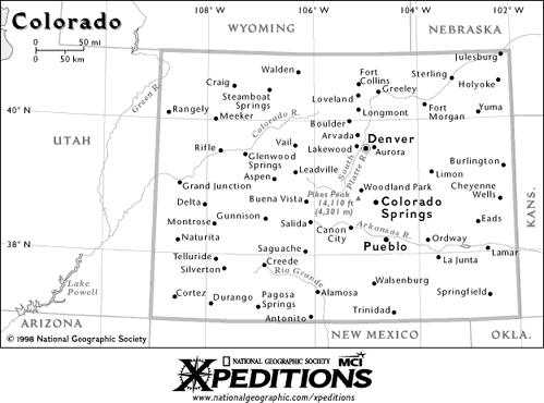 Map of Colorado