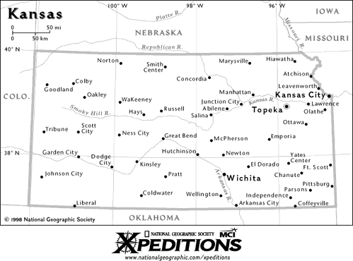 Map of Kansas