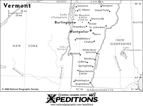 Map of Vermont