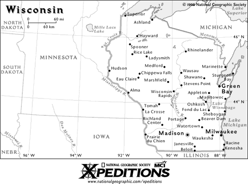 Map of Wisconsin