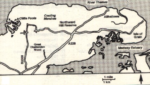 Hoo Peninsula Area Map